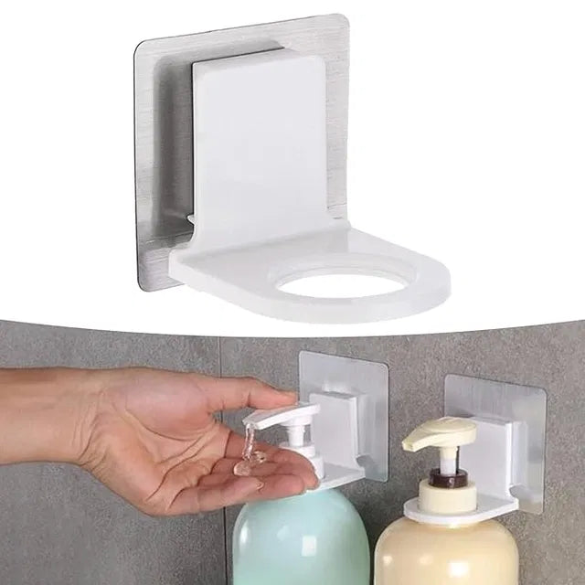 Self Adhesive Shampoo Dispenser Bottle Rack for Bathroom Toilet Kitchen Pack of 2