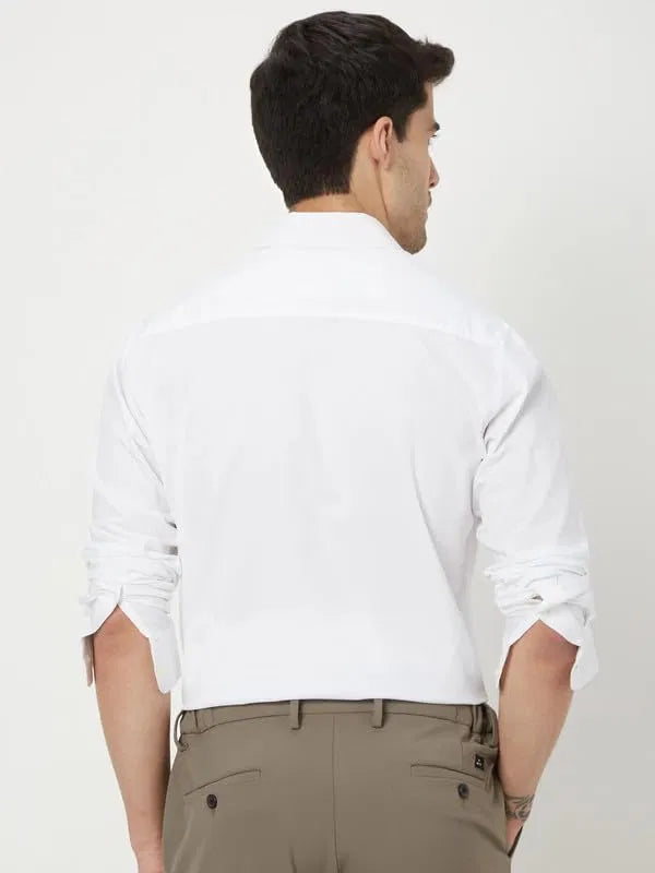 Men’s White Slim Fit Formal & Casual Shirt Full Sleeve Solid Shirt Pack of 3