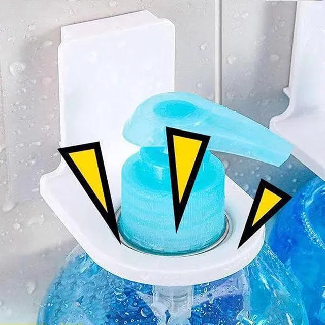 Self Adhesive Shampoo Dispenser Bottle Rack for Bathroom Toilet Kitchen Pack of 2